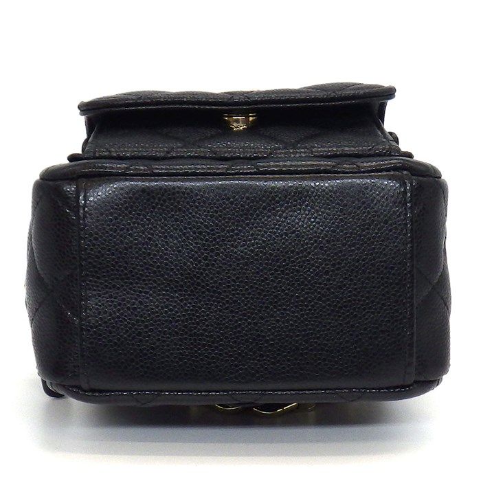Chanel Timeless Classic Mini Backpack in Black Shiny Caviar Leather