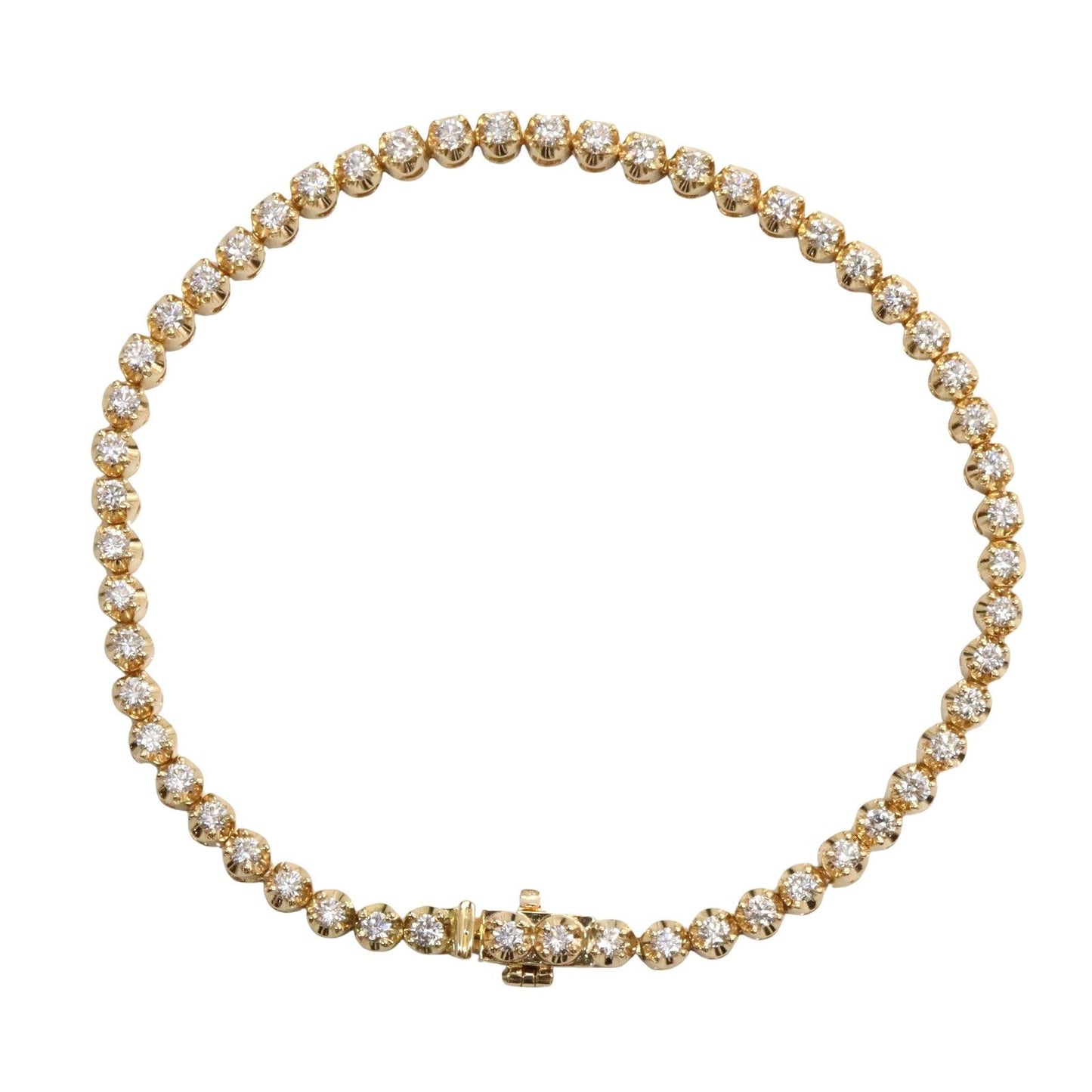 Exquisite K18 Yellow Gold Diamond Bracelet - 2.00ct Luxury