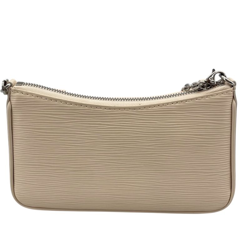 Louis Vuitton Easy Pouch M80479 White Epi Leather Shoulder Bag