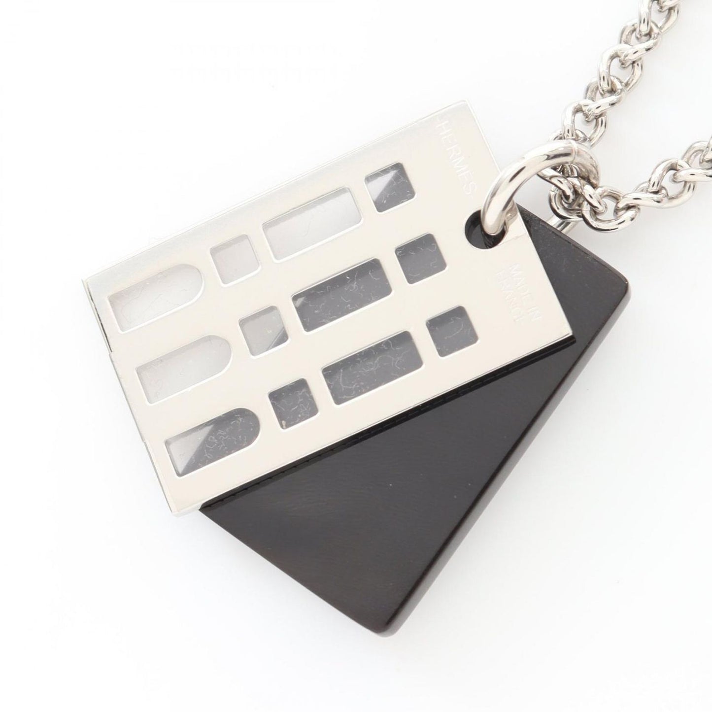 HERMES Vanquatre Faubourg Necklace in Stainless Steel - Exquisite Elegance