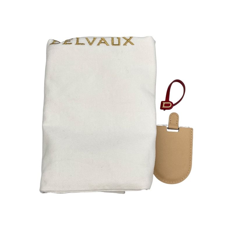 DELVAUX Brillant Mini Red Handbag with Rhinestones & Leather