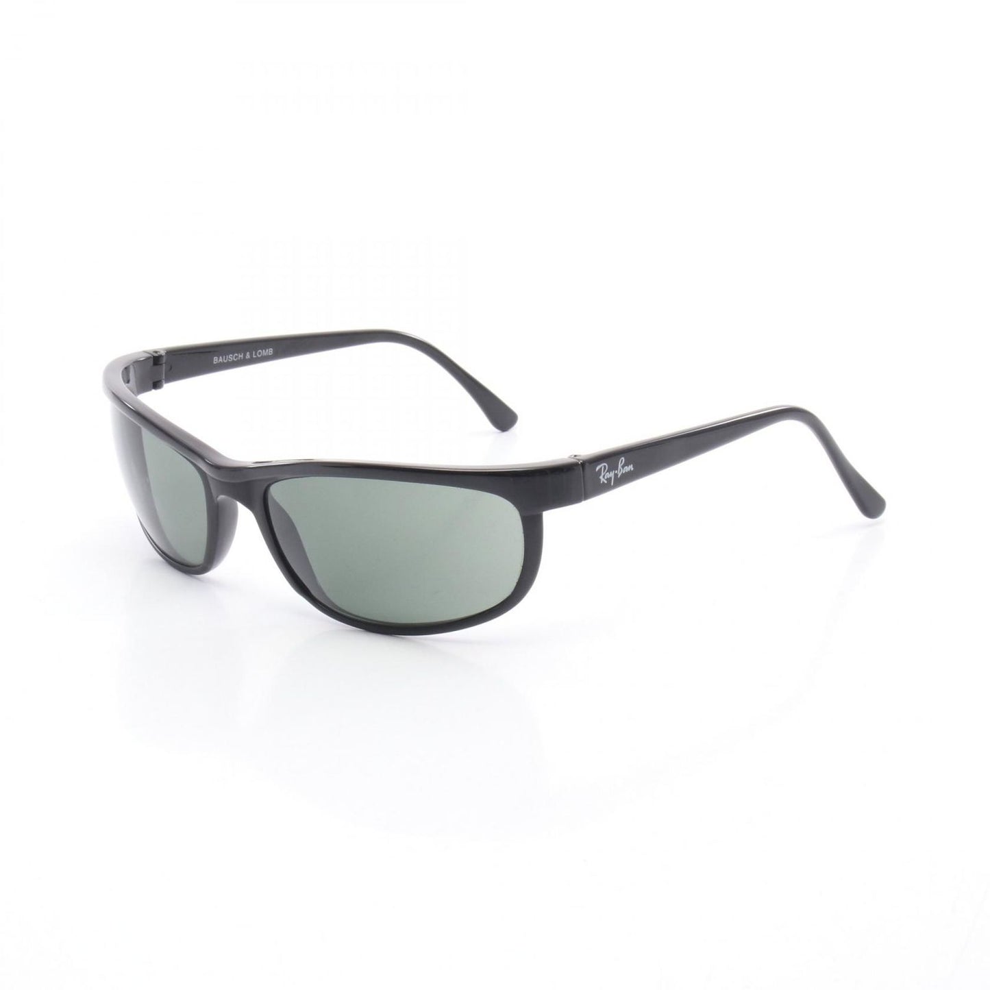 Ray-Ban Wraparound Sunglasses - Timeless Black Elegance