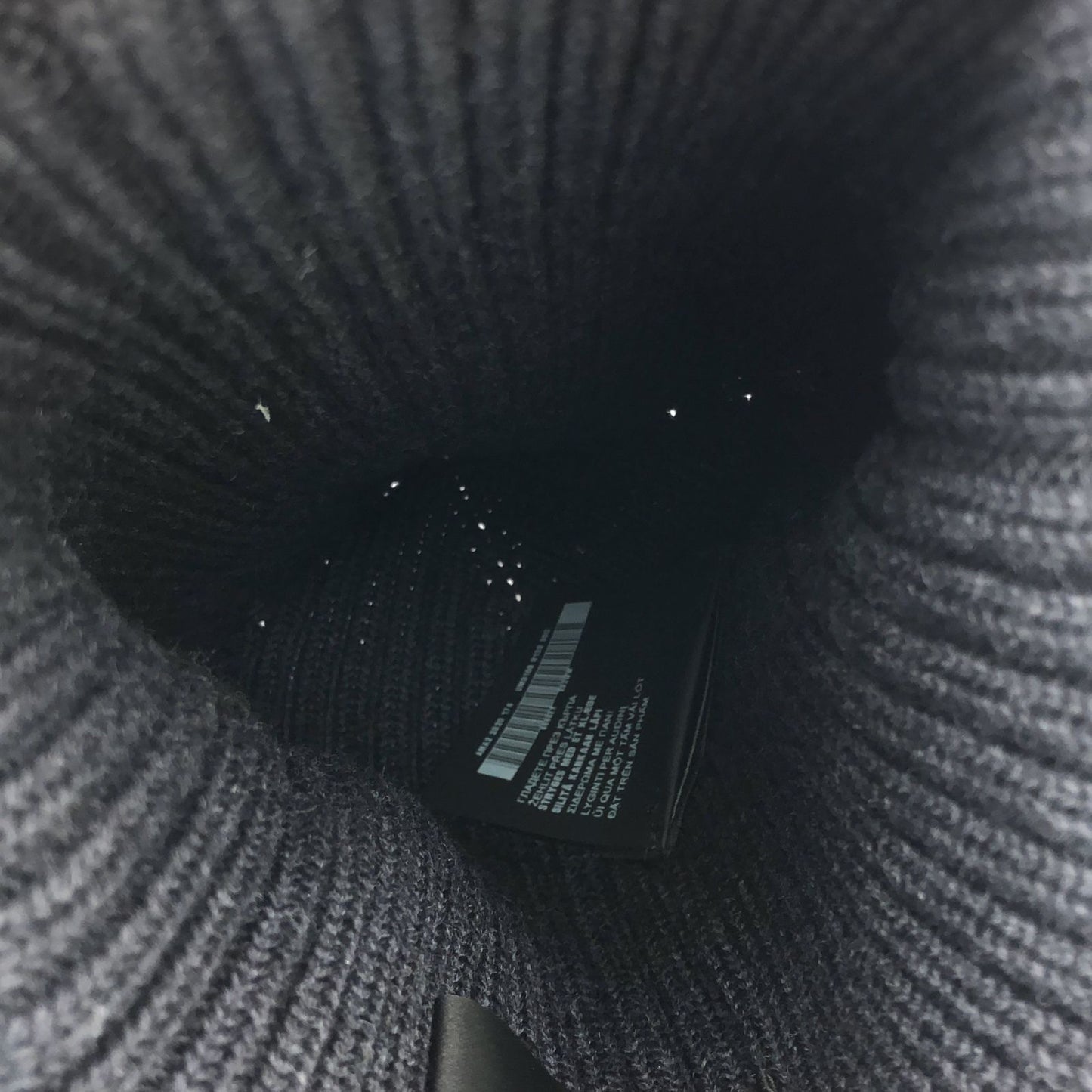 PRADA Wool Knit Cap in Dark Grey - Timeless Elegance