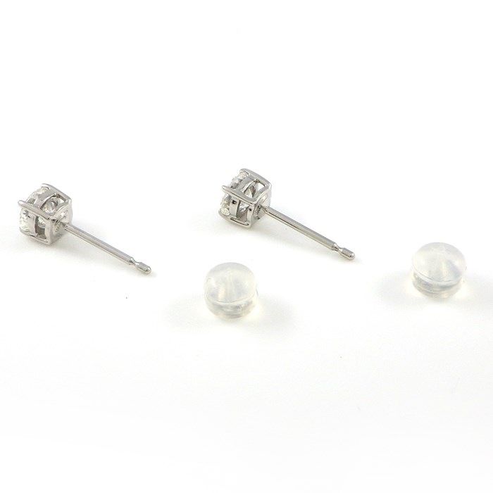 Exquisite Diamond Solitaire Earrings in Platinum - 0.526ct & 0.510ct