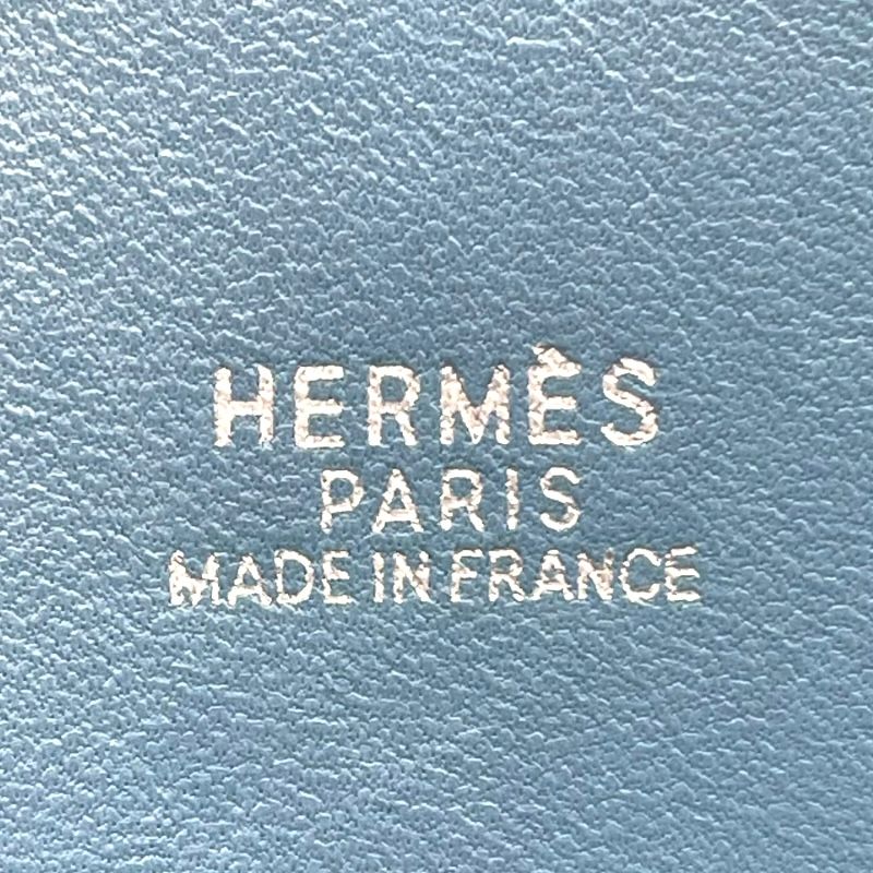 HERMES Bolide 31 in Blue Jean with Silver Hardware - Timeless Elegance