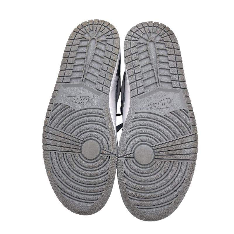 Nike Air Jordan 1 High OG - Gray Leather Sneakers for Men