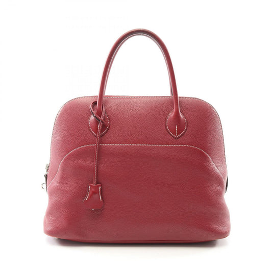 HERMES Bolide Relax 35 Handbag in Rouge Ash - Timeless Elegance