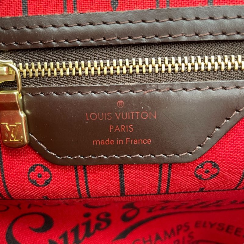 Louis Vuitton Neverfull MM Damier Ebene Canvas Tote Bag