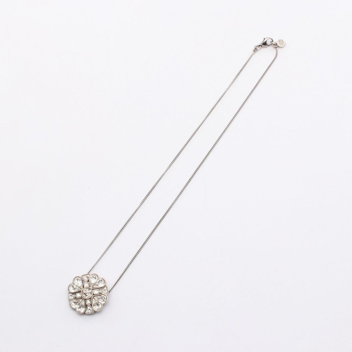 CHANEL Clover Coco Mark Necklace in Stainless Steel - Exquisite Elegance