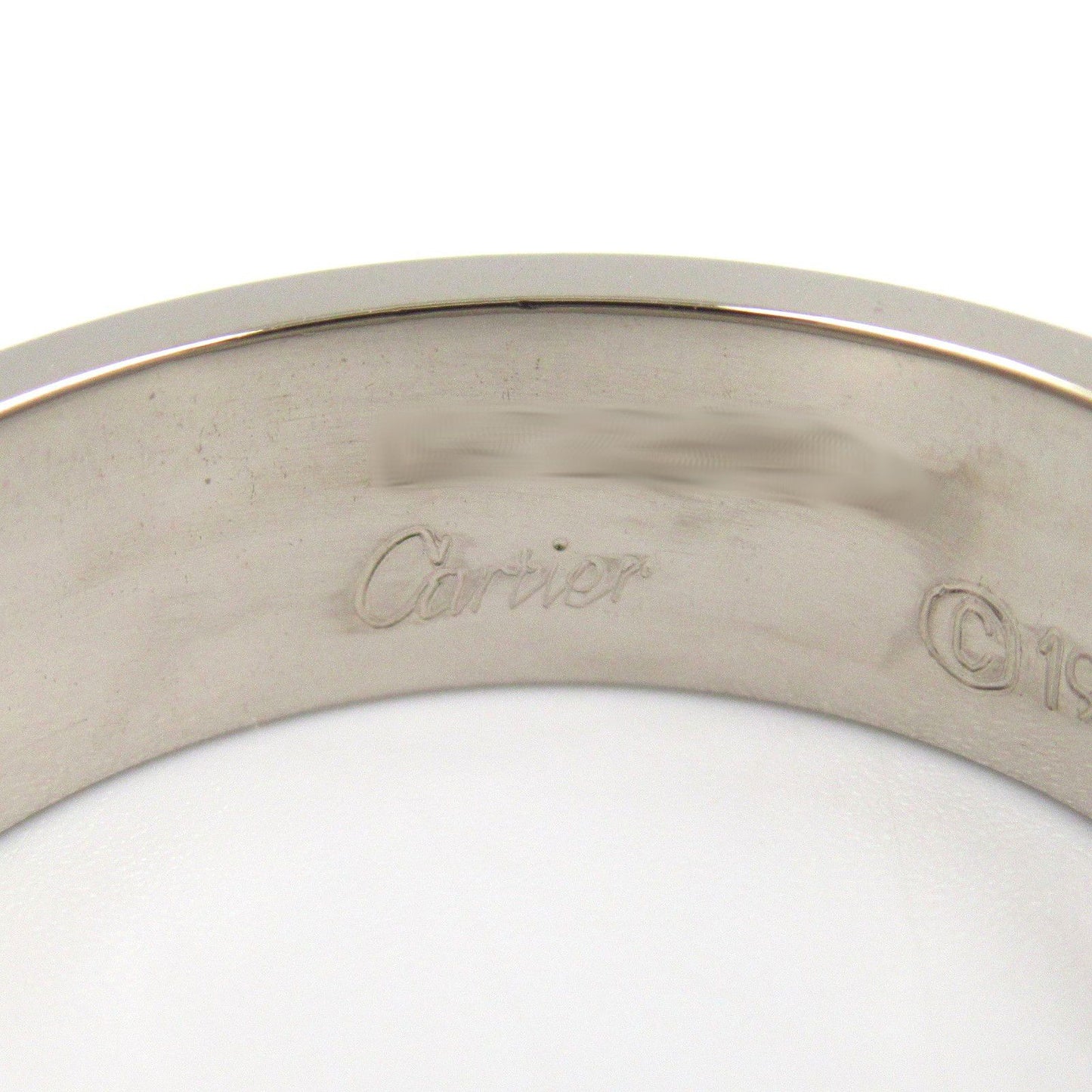 Cartier Love Ring in K18 White Gold - Timeless Elegance