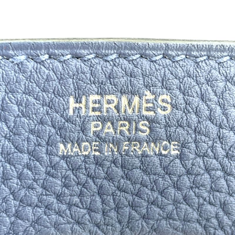HERMES Birkin 30 C刻 Blue Brighton with Silver Hardware - Exquisite Craftsmanship