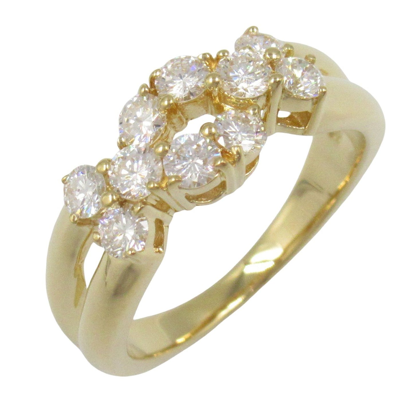 Exquisite K18 Yellow Gold Diamond Ring - 0.70ct Luxury Jewelry