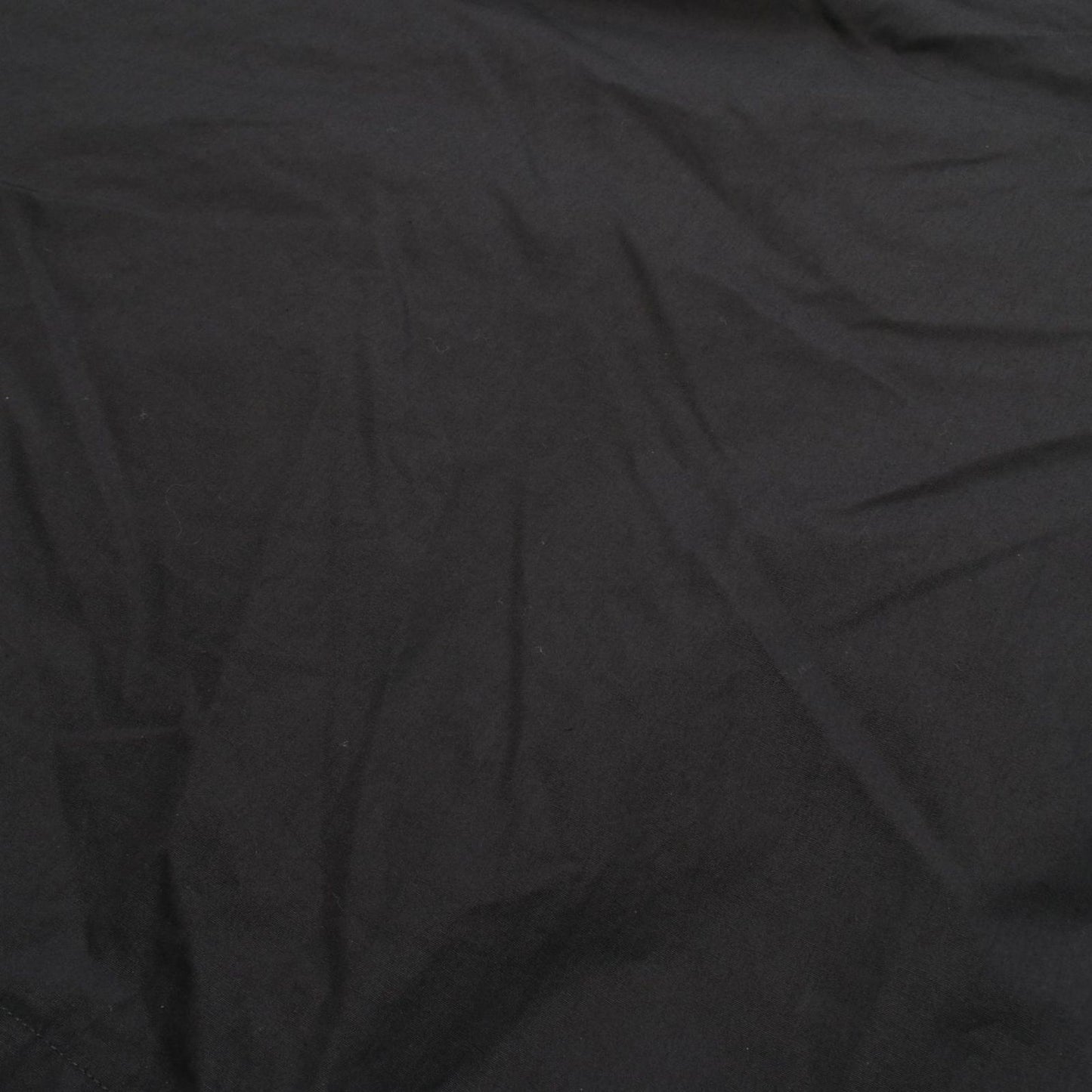 HERMES Black Cotton No-Collar Dress - Timeless Elegance