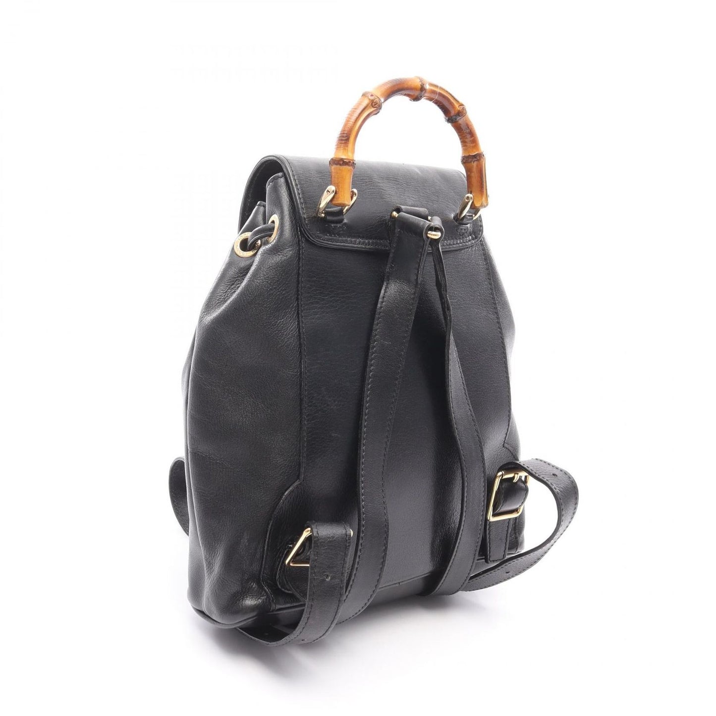 GUCCI Bamboo Mini Backpack in Black Leather - Timeless Elegance