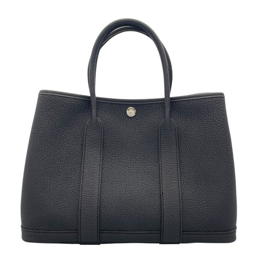 HERMES Garden Party TPM Handbag in Blue Indigo Negonda