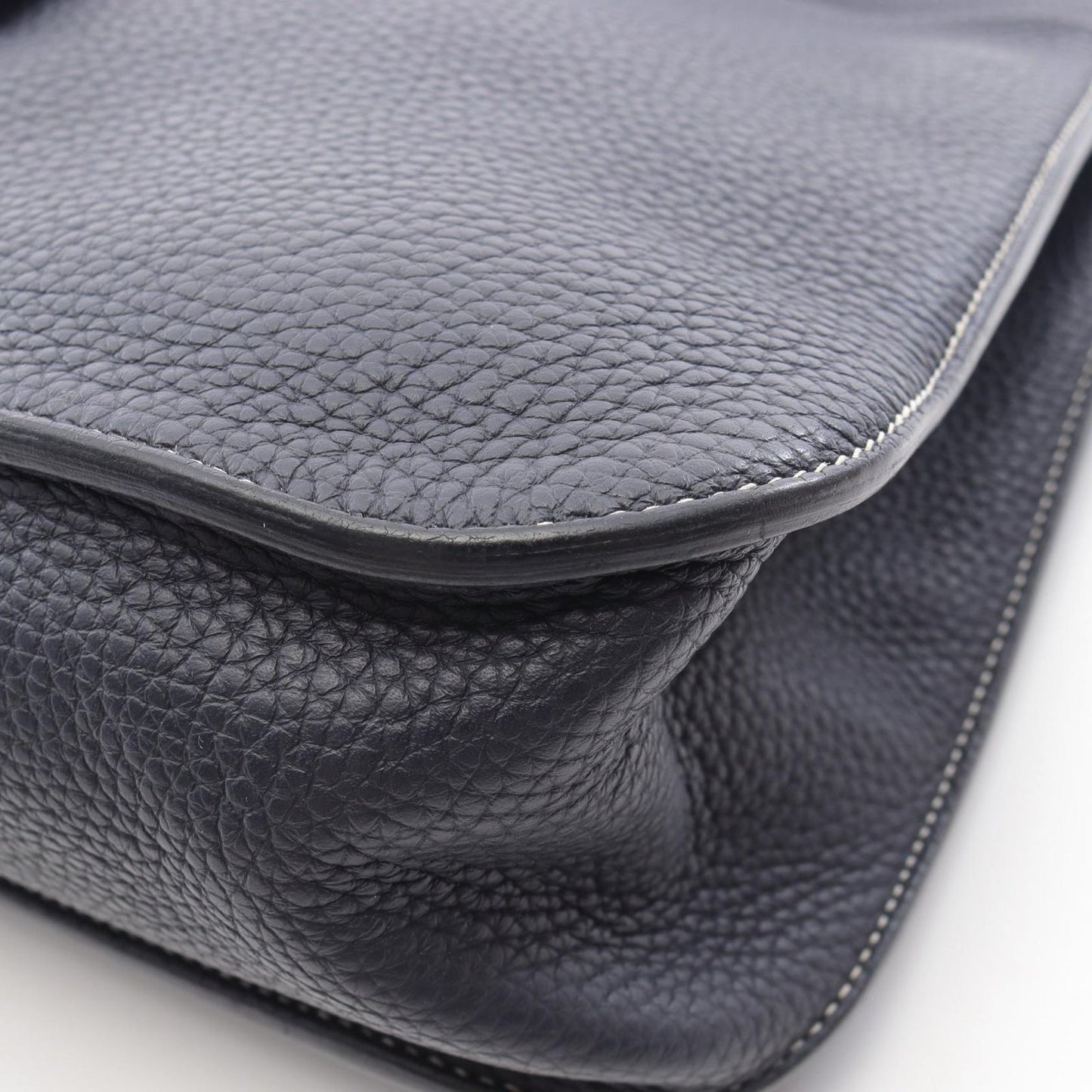HERMES Alzan 31 Handbag in Bleu Nuit - Exquisite Craftsmanship