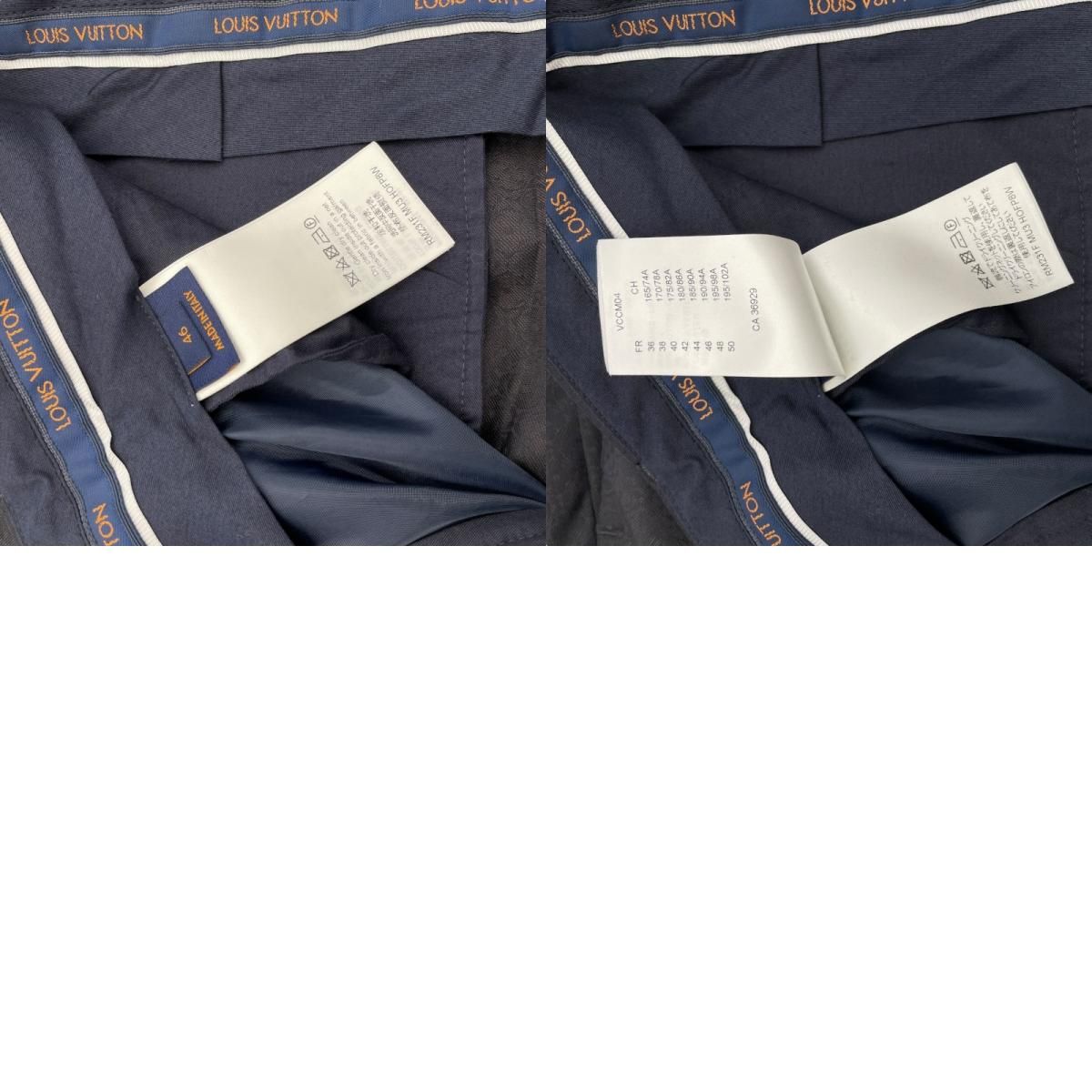 Louis Vuitton Monogram 2B Suit Set in Navy Wool - Size 54/46