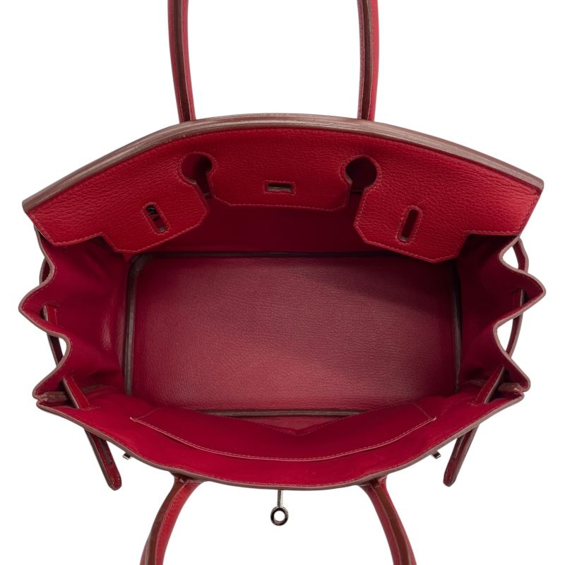 HERMES Birkin 30 in Rouge Garanse with Silver Hardware - Iconic Luxury