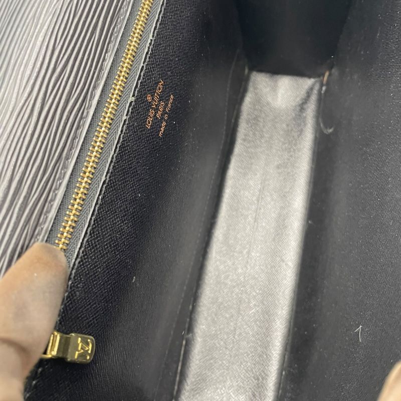 Louis Vuitton Monceau M52122 Black Epi Leather Handbag