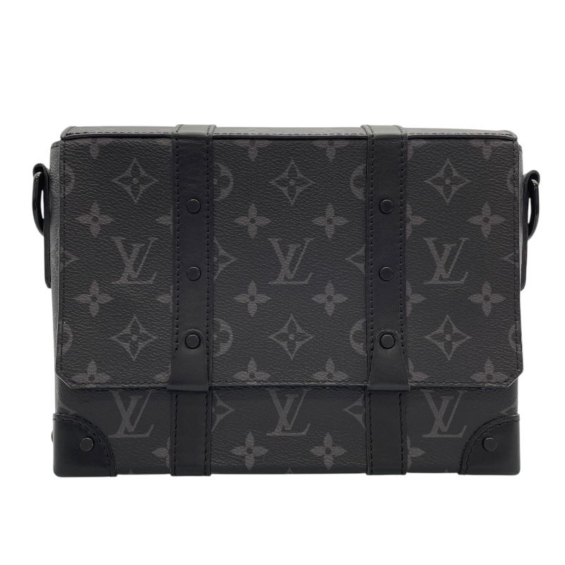 Louis Vuitton Monogram Eclipse Trunk Messenger PM - Black