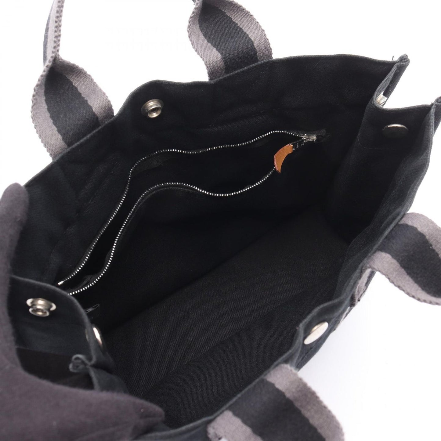 HERMES Foolto PM Tote Bag in Black Canvas - Timeless Elegance