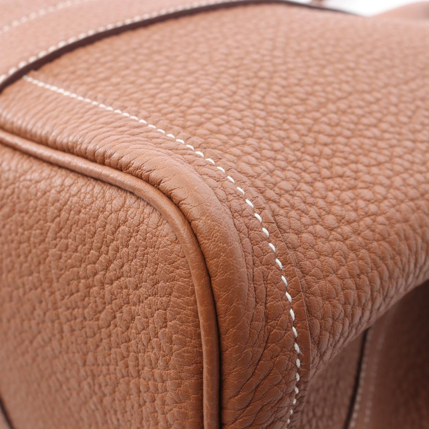 HERMES Garden Party PM Tote Bag in Gold Leather - Exquisite Craftsmanship