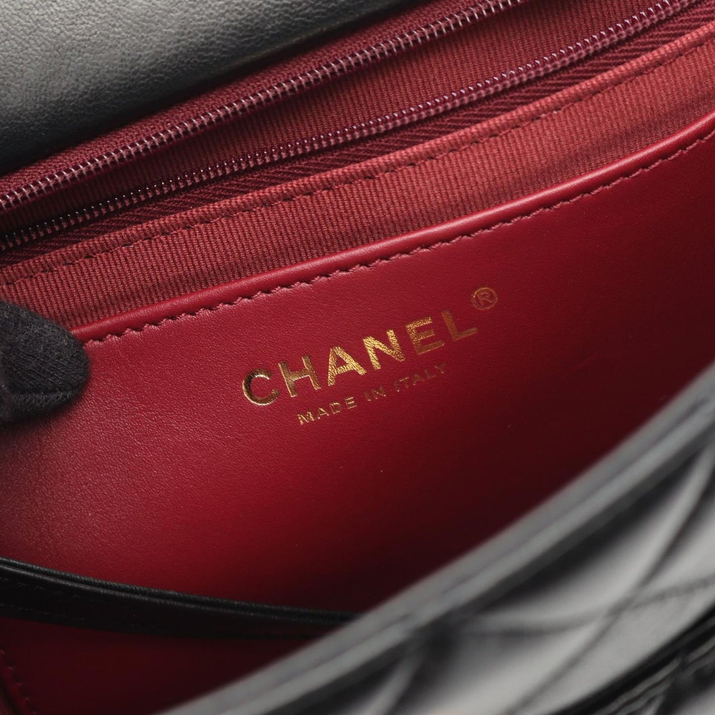 CHANEL Matelassé Small Shopping Tote Bag in Black Lambskin