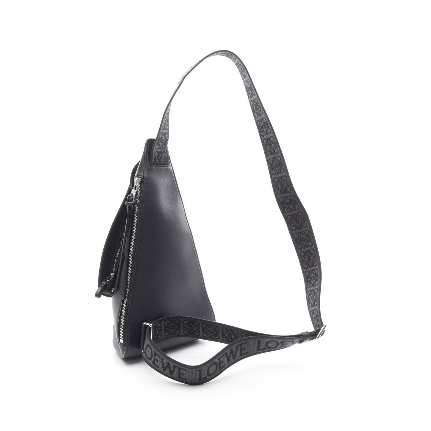 LOEWE Anton Sling Black Leather Crossbody Bag - New