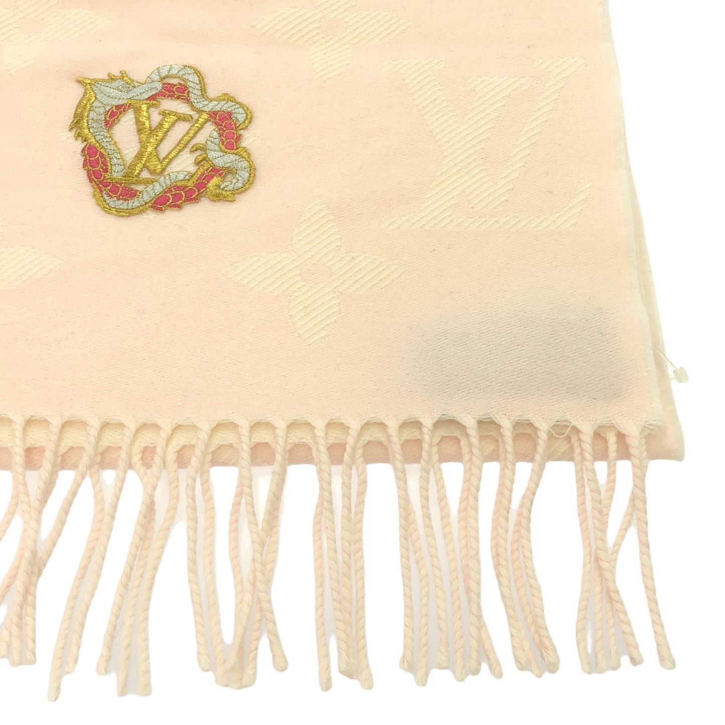 Louis Vuitton Essential Precious Dragon Scarf - Pink Wool