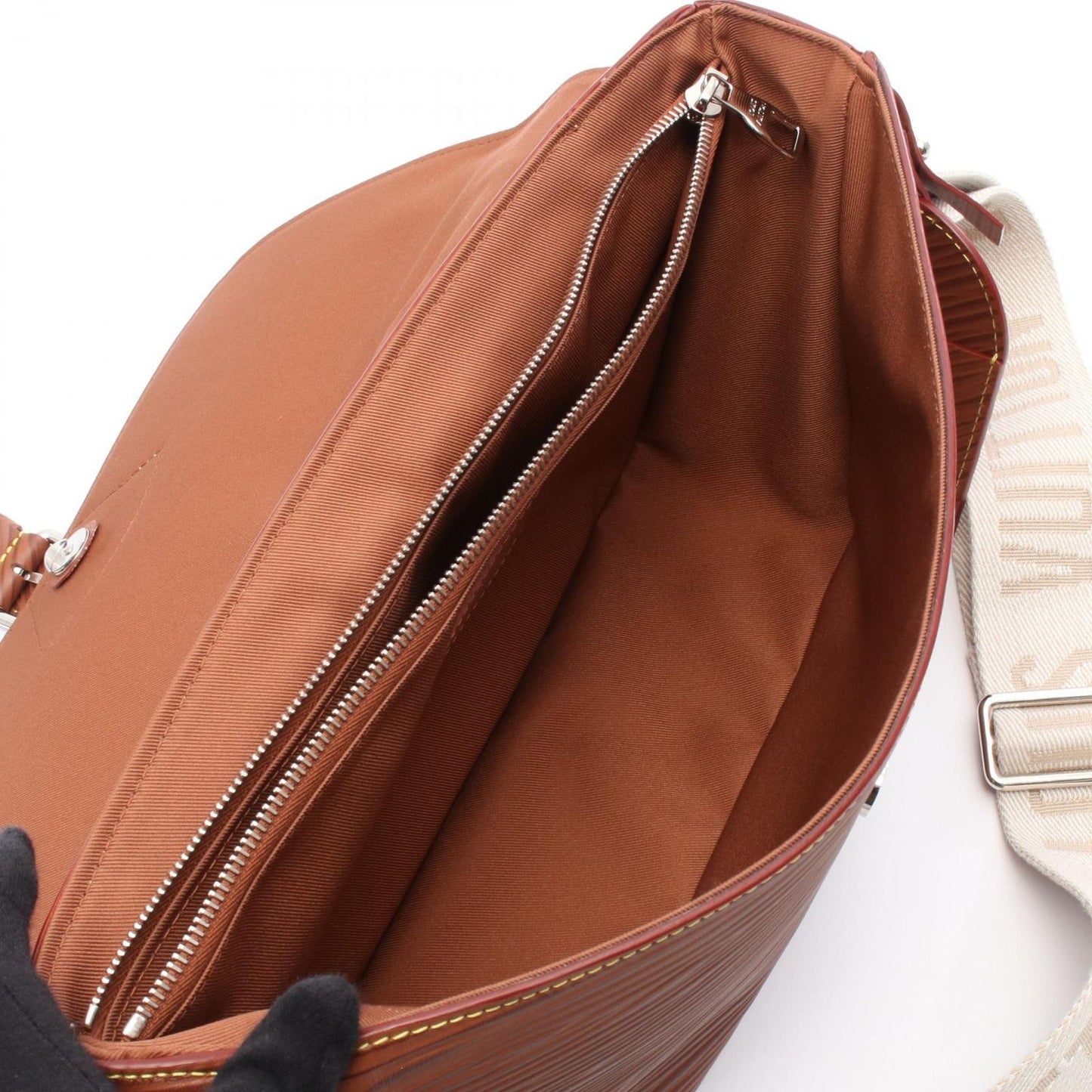 Louis Vuitton Monosri Messenger Bag in Cognac Epi Leather