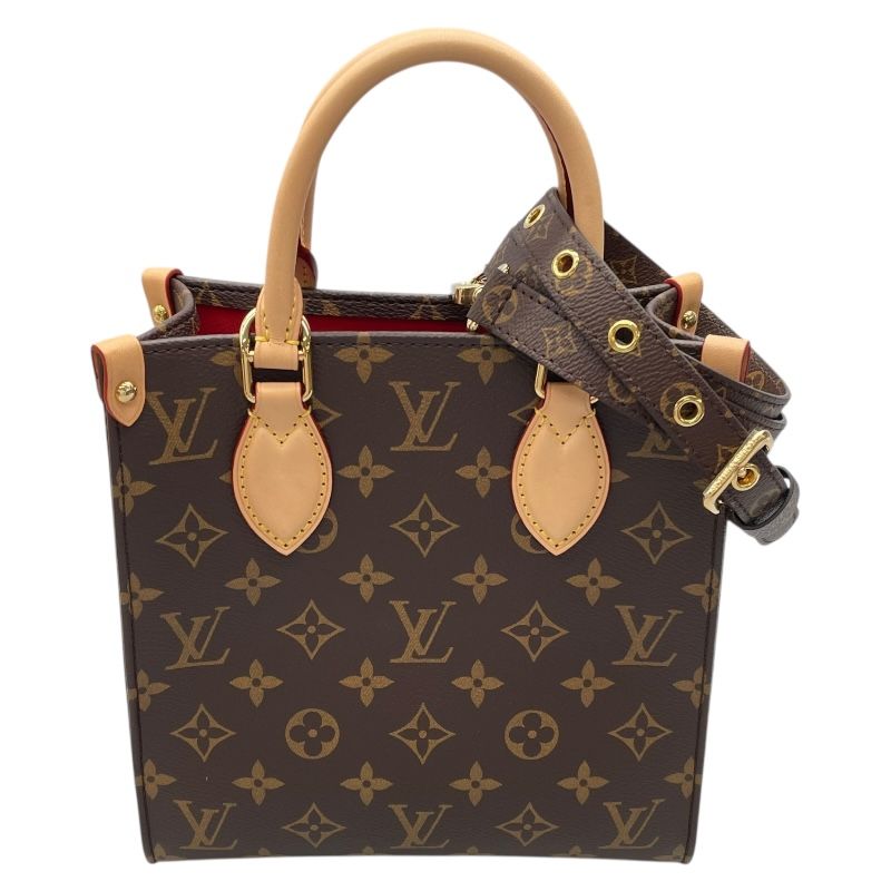 Louis Vuitton Sac Plat BB Monogram Canvas Shoulder Bag - Brown
