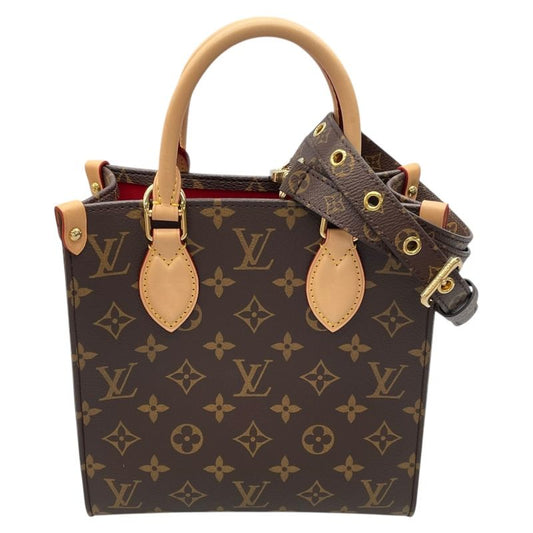Louis Vuitton Sac Plat BB Monogram Canvas Shoulder Bag - Brown