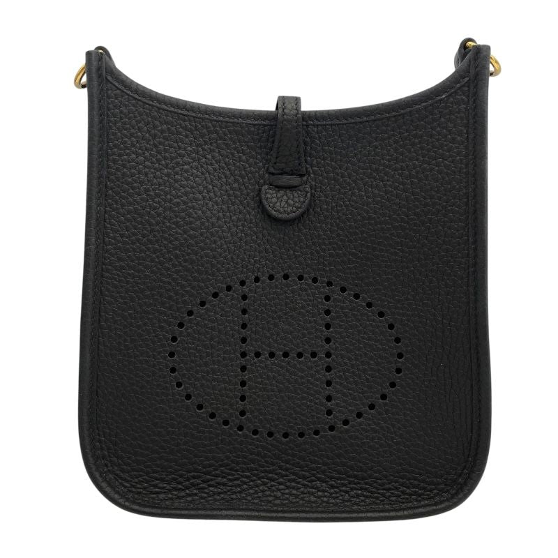 HERMES Evelyne TPM Black with Gold Hardware - Exquisite Luxury