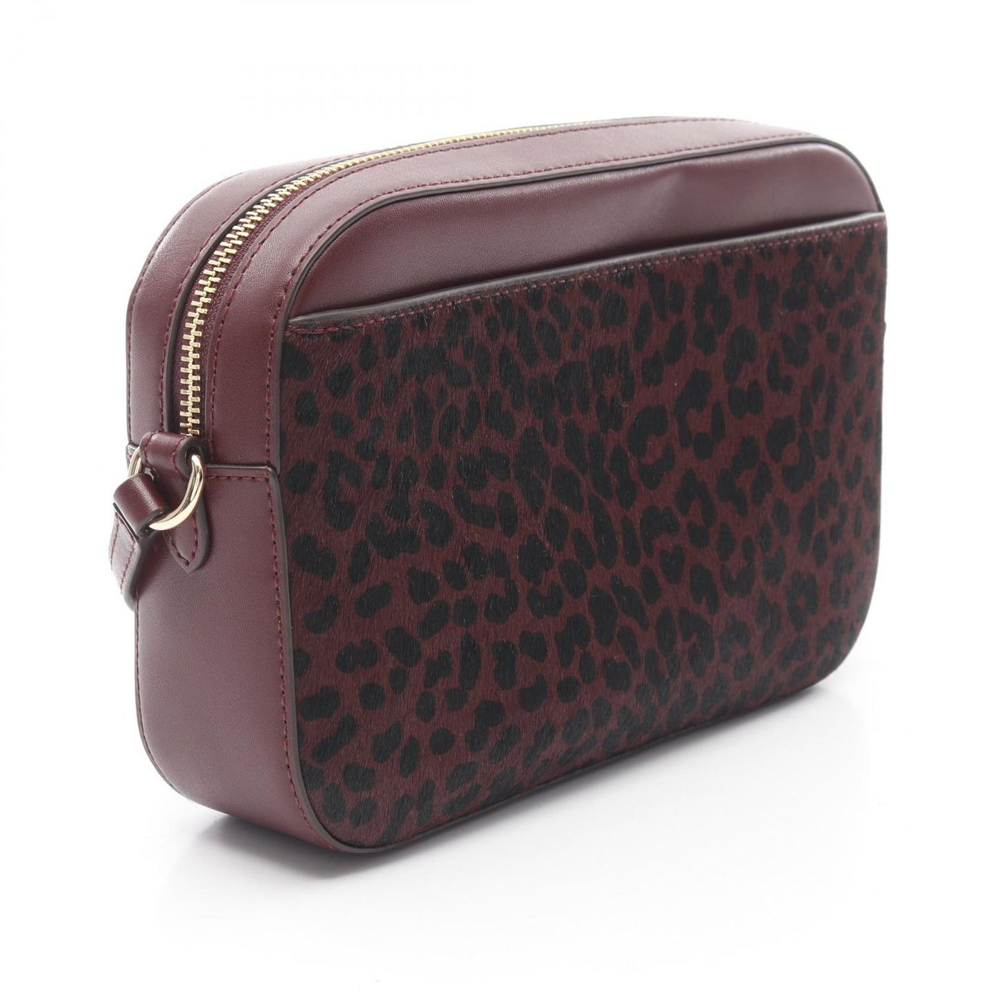 Michael Kors Jet Set Large Crossbody Bag in Bordeaux Leather