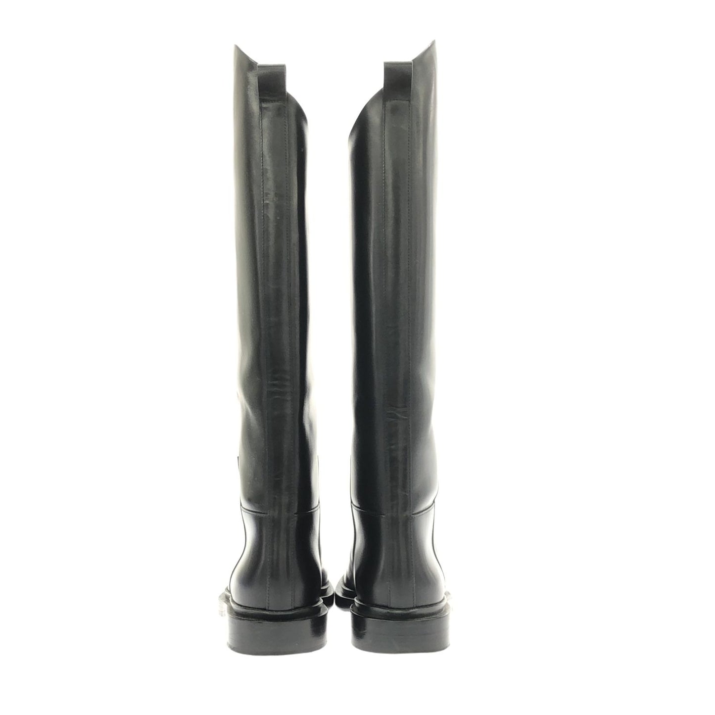 JIL SANDER Black Riding Tall Boots - Timeless Elegance