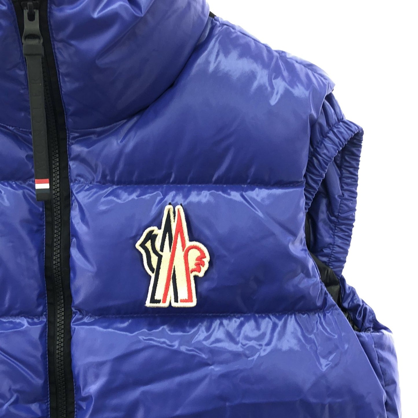 MONCLER Men's Down Vest in Blue - Exquisite Craftsmanship