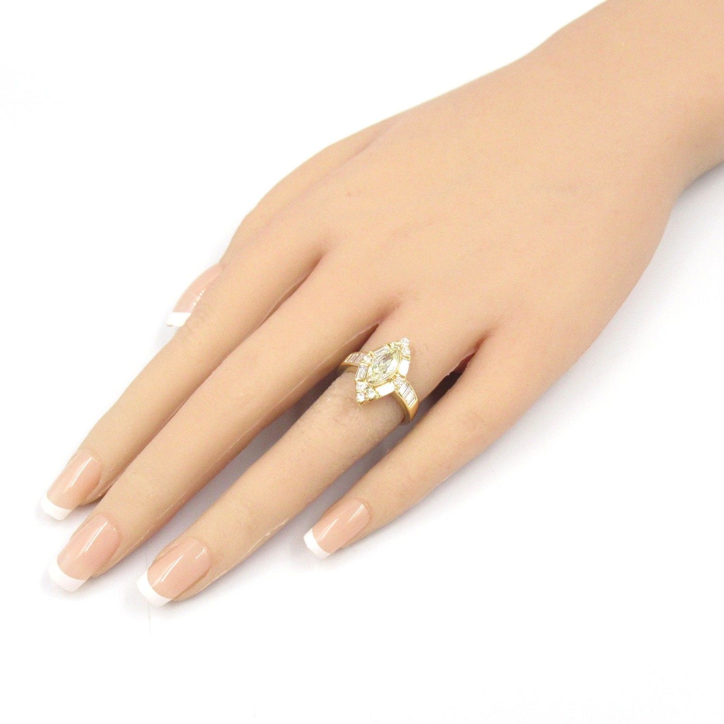 Exquisite K18 Yellow Gold Diamond Ring - 0.644ct Luxury Jewelry