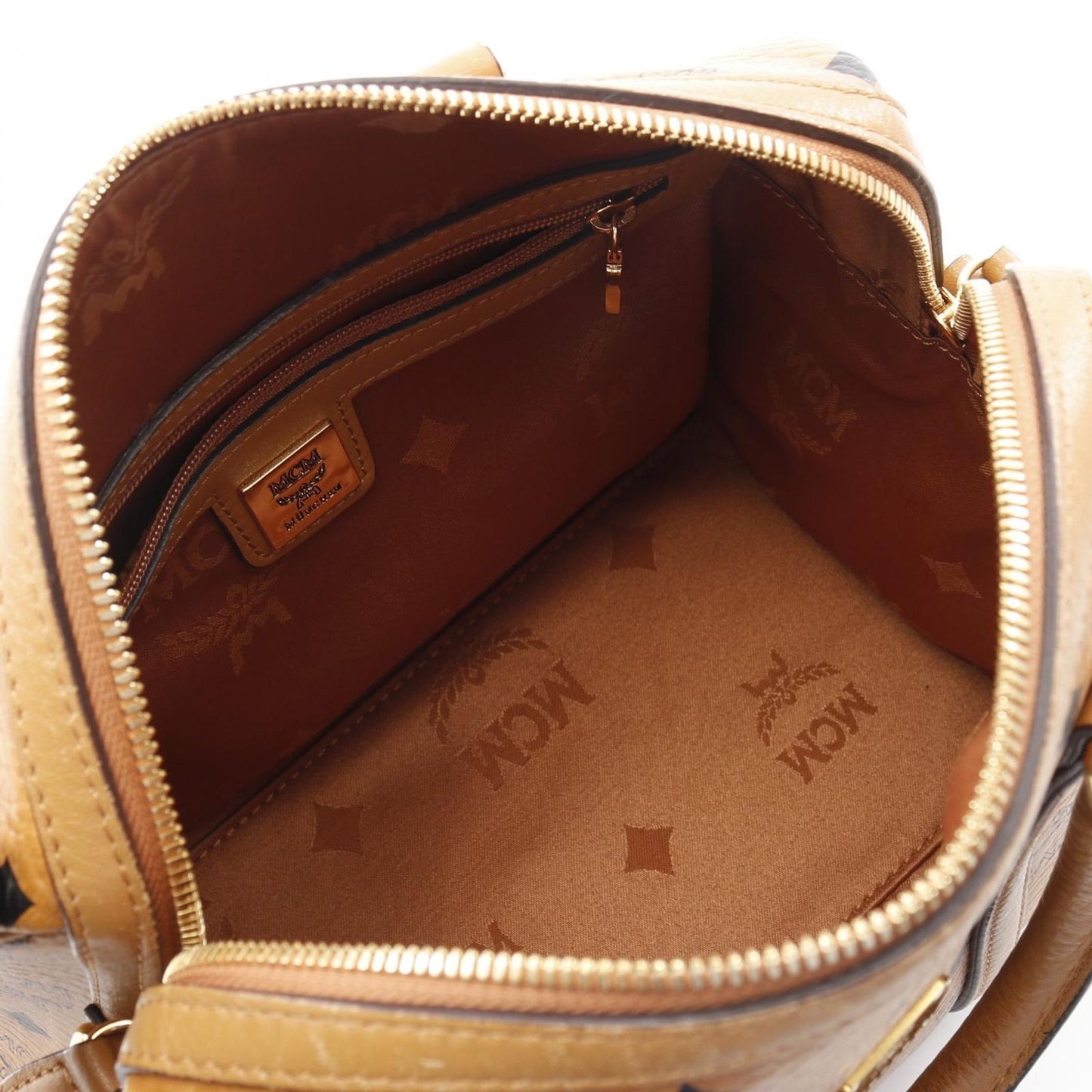 MCM Visetos Tote Bag in Cognac - Timeless Elegance