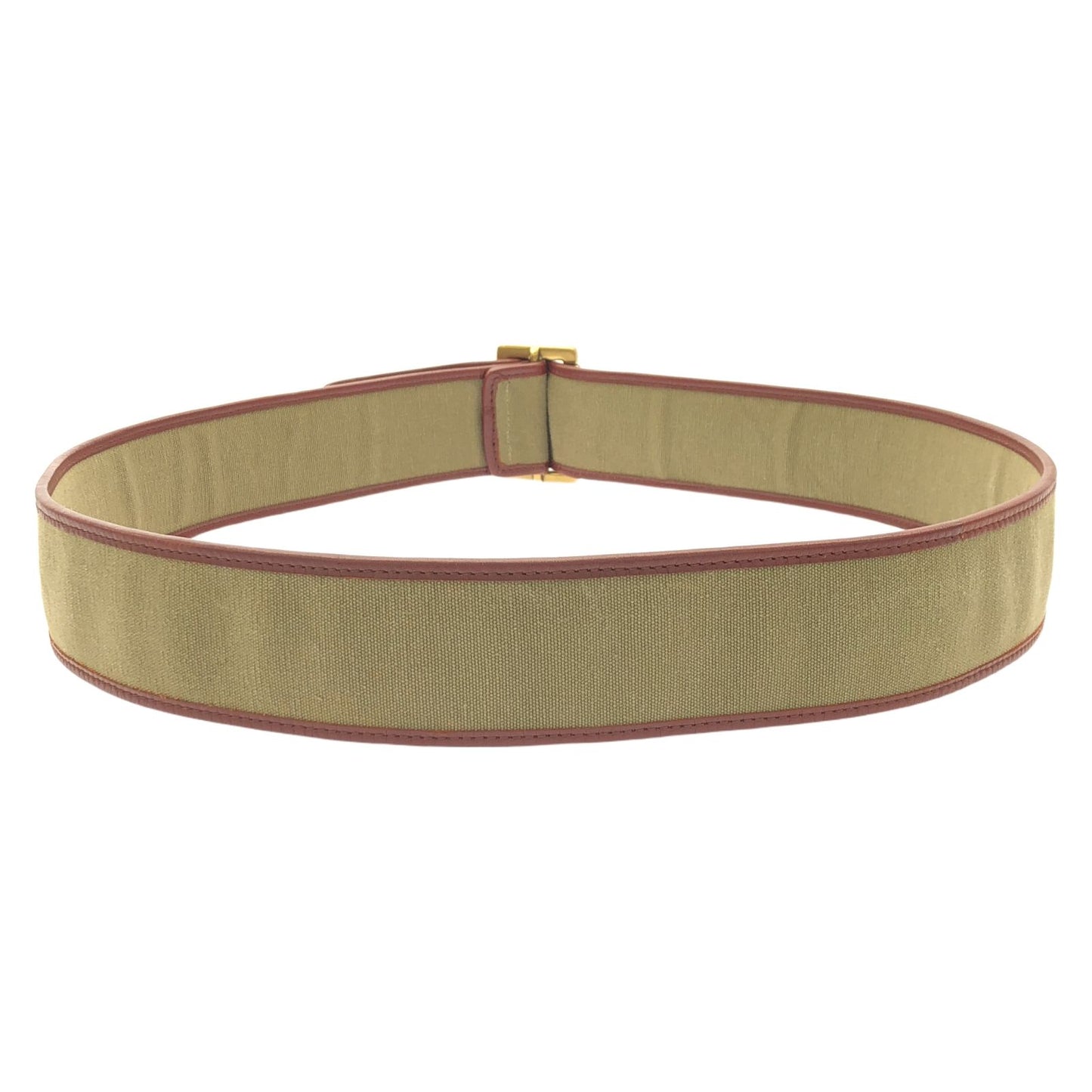 GUCCI Khaki & Red Belt - Timeless Elegance & Craftsmanship