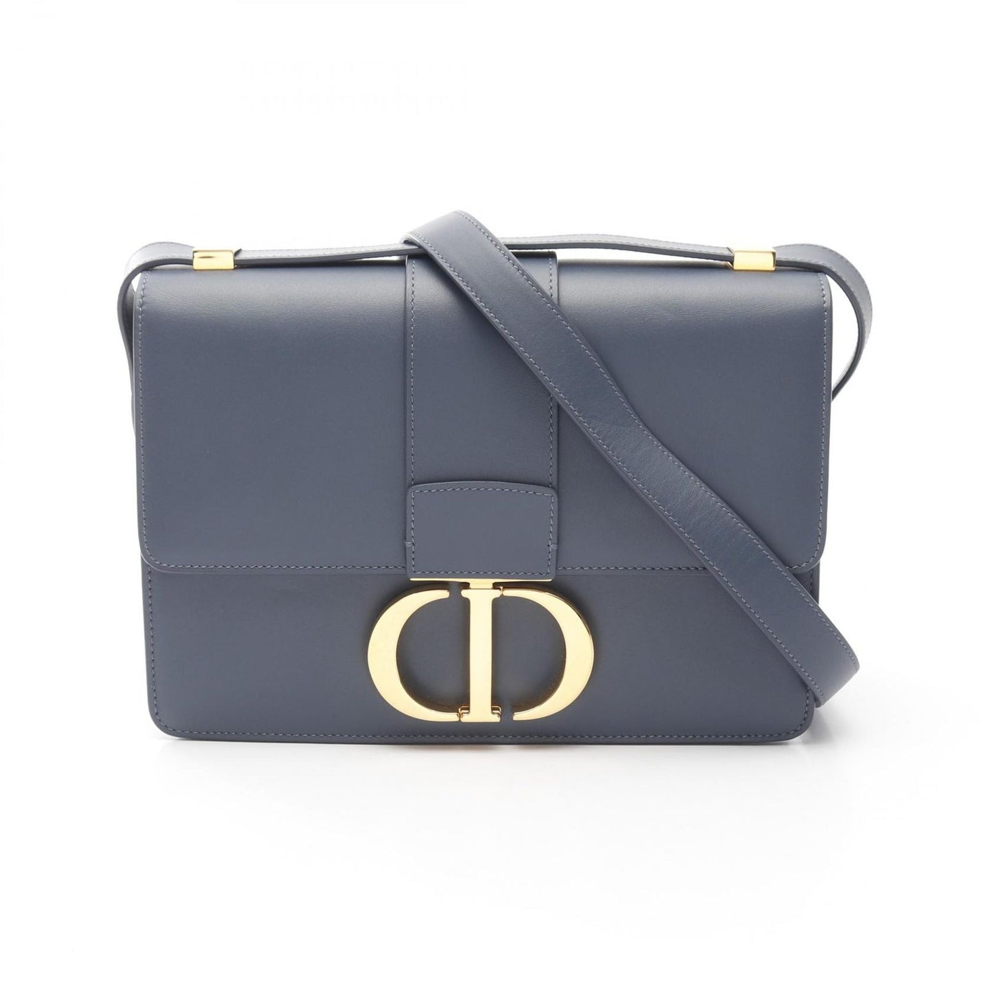 Dior 30 Montaigne Blue Leather Shoulder Bag - Exquisite Craftsmanship
