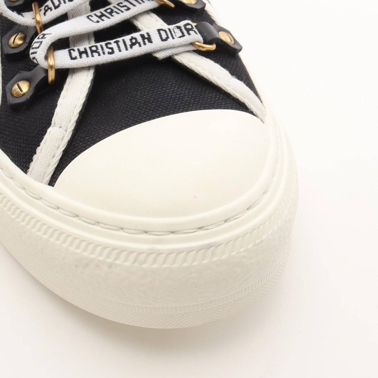 Dior WALK'N'DIOR Canvas Sneakers - Timeless Elegance in Black & White