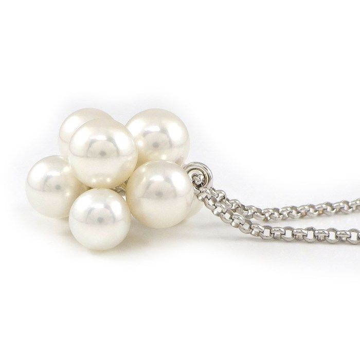 TASAKI Pearl Necklace in K18 White Gold - Exquisite Craftsmanship