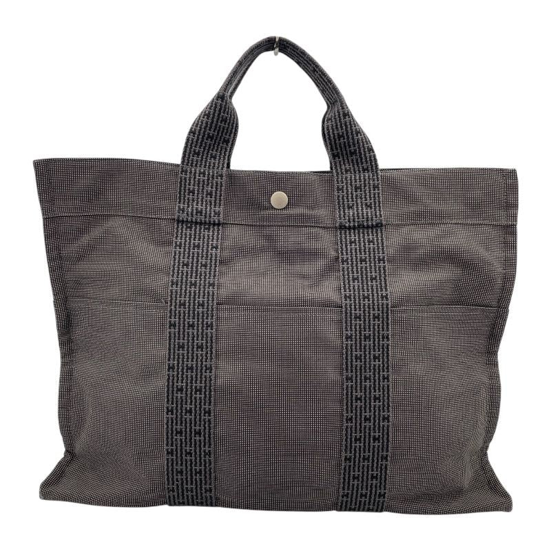 HERMES Émile Line Tote MM in Gray with Silver Hardware