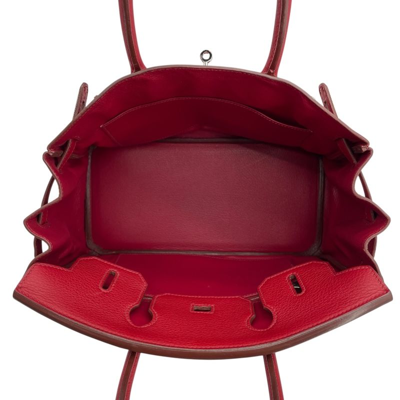 HERMES Birkin 30 in Rouge Garanse with Silver Hardware - Iconic Luxury