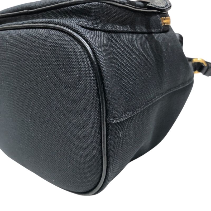 PRADA Duet Bucket Bag 1BH038 in Black Nylon Jacquard