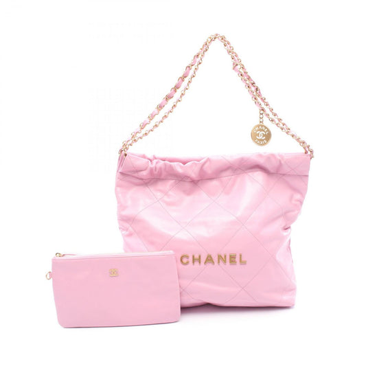 CHANEL Matelassé Small Shoulder Bag in Pink Leather - AS3260