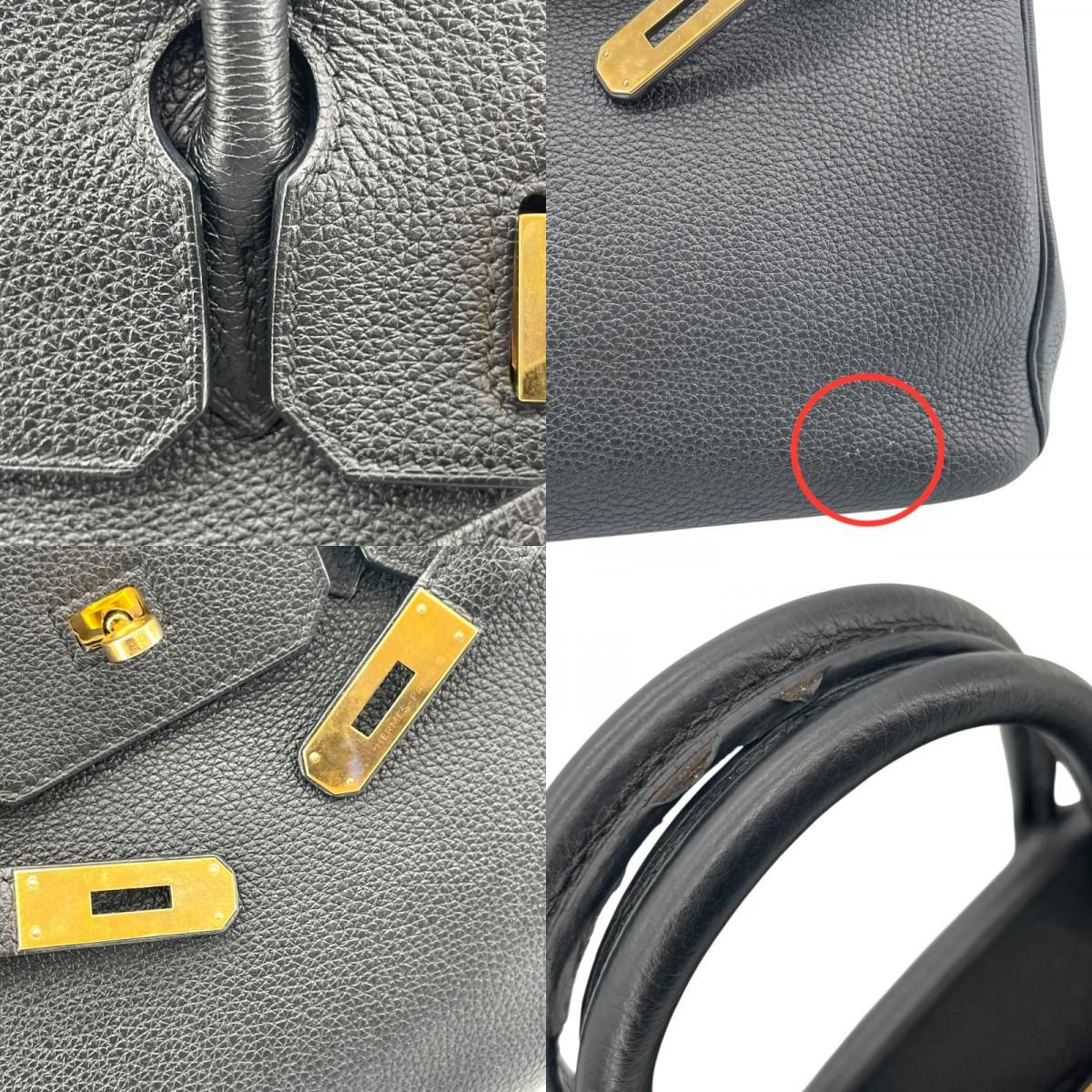 HERMES Birkin 30 C刻 Black & Gold Hardware - Timeless Elegance