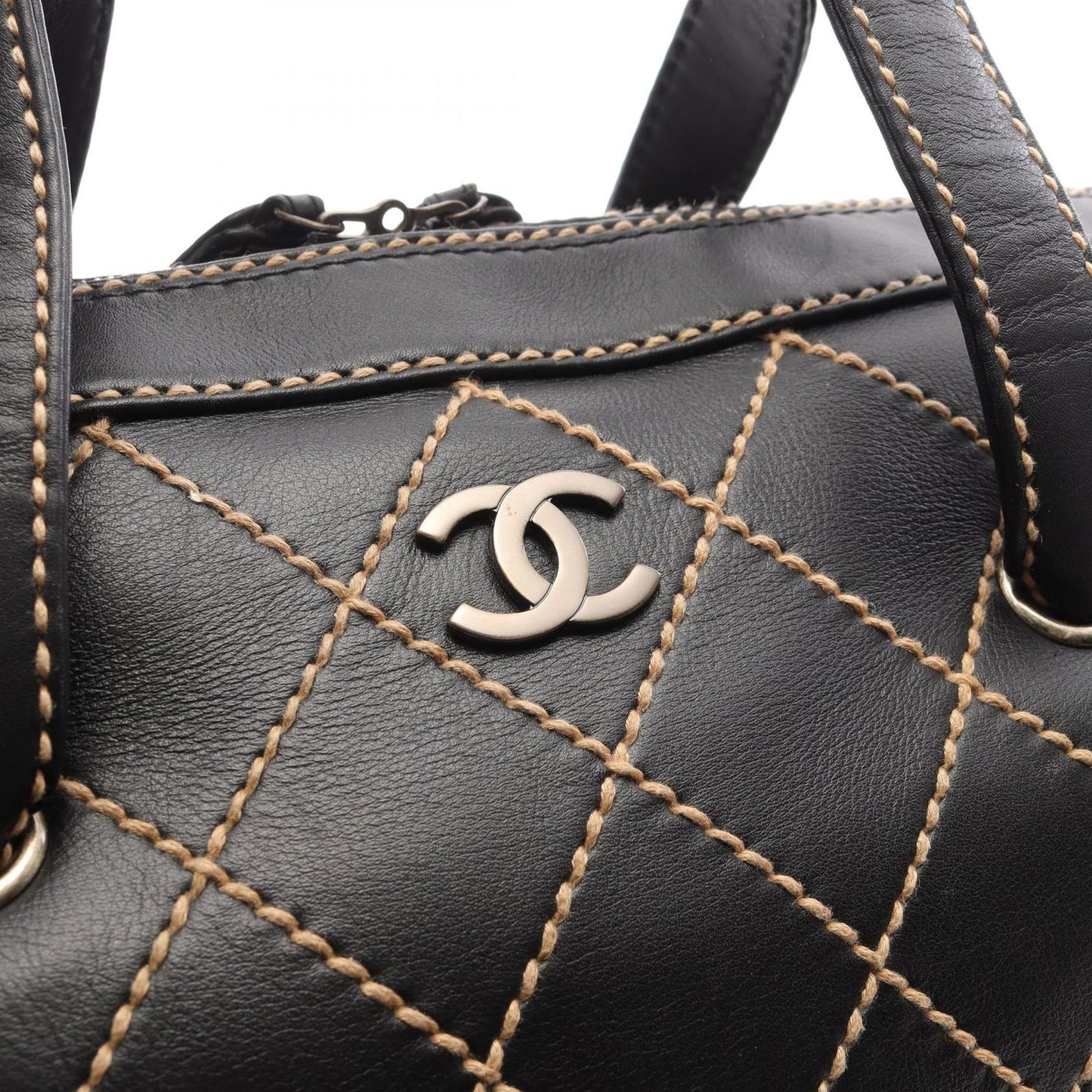 CHANEL Wild Stitch Handbag in Black Leather - Timeless Elegance