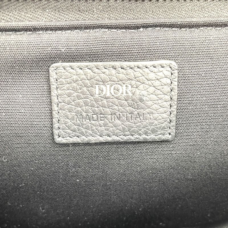 Christian Dior Opplique Canvas Arm Pouch in Beige & Black