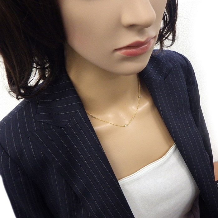 Tiffany & Co. By The Yard Necklace with 0.13ct Diamonds in 18K Yellow Gold